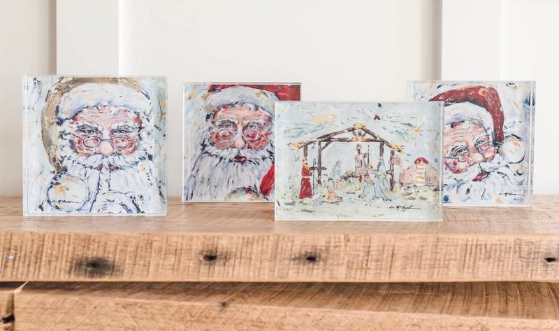 "Secret Santa" acrylic shelfie