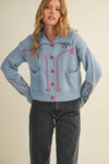 WESTERN DESIGN SWEATER CARDIGAN