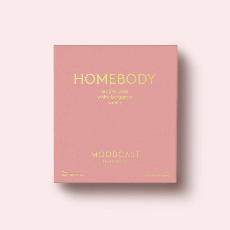 Homebody - White/Gold 8oz Coconut Wax Candle