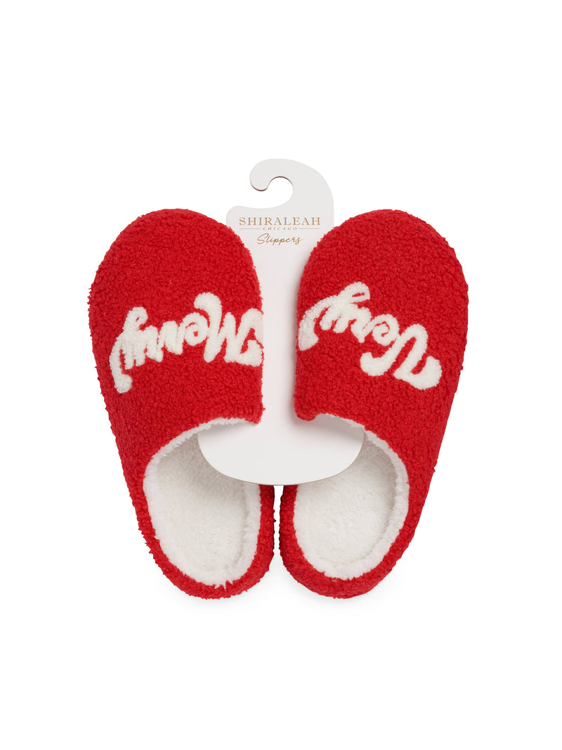 Very Merry Slippers, Red