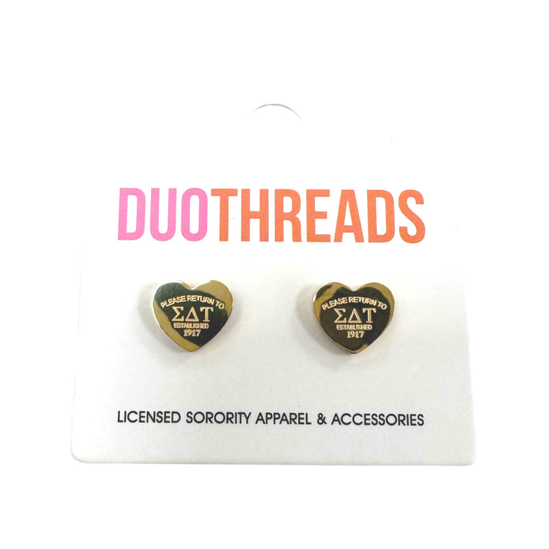 Sorority Heart Earrings