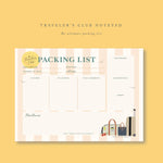 Traveler's Packing List Notepad