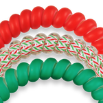 Sprial Hair Coils | Small | Santa Baby Hair Ties