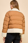 Sherpa Trim Padded Puffer Jacket