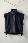Quilted Collar Boxy Sherpa Vest