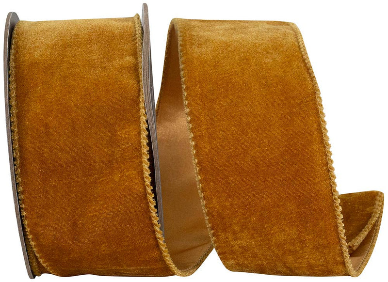 Luxe Plush Velvet, Caramel, 2-1/2 In, 10 Yards