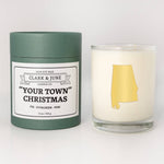 "Your Town" Christmas Custom 11oz Soy Candle All States