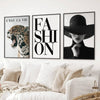 Modern Fashion Wall Art Set of 3. Leopard Print Aesthetic