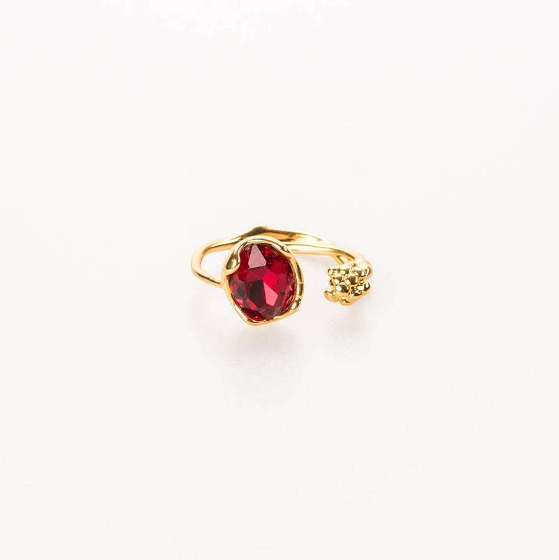 Emma Crystal Adjustable Birthstone Ring