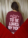 F+S: SO THIS IS LOVE SWEATSHIRT (FRONT + BACK)