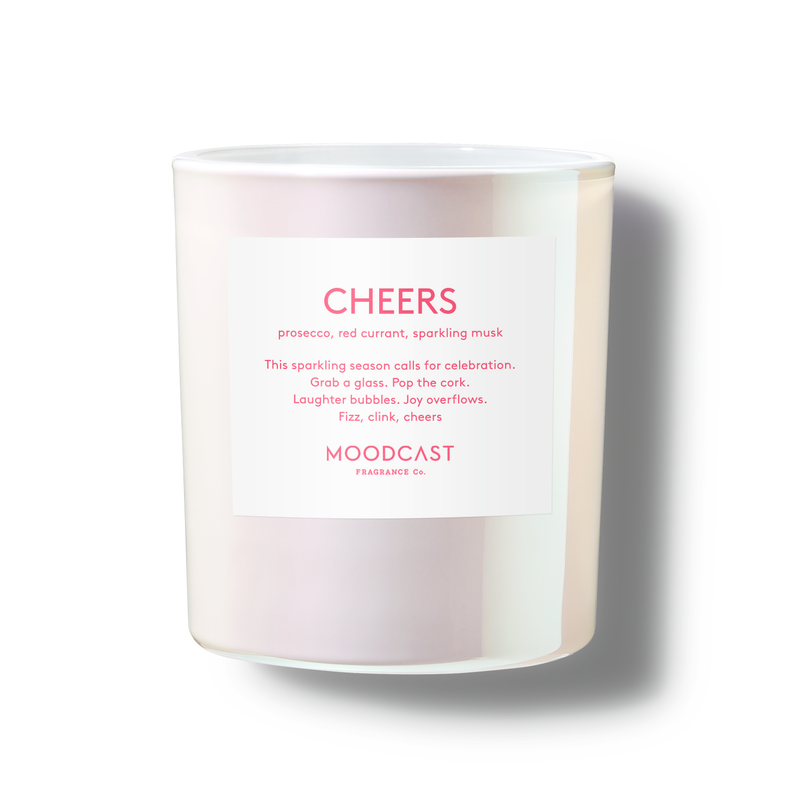 Seasonal Candle - Pearlescent - Cheers - 8 oz Glass Jar