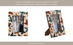 Wood and Resin Butterflies Photo Frame - Multi, 5x7 in.