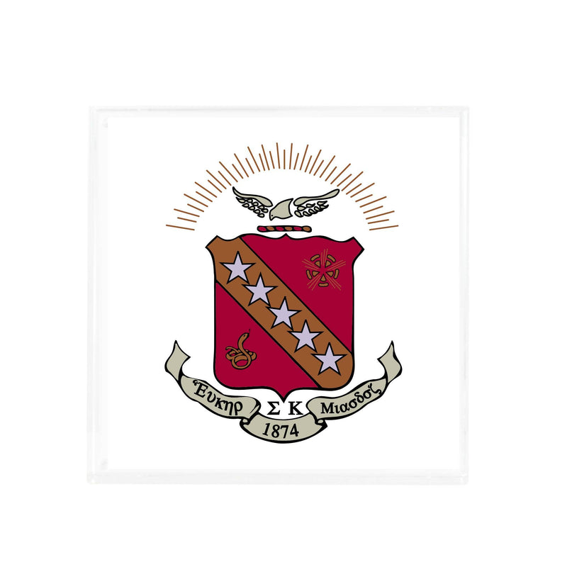 Sorority Crest Print in Acrylic Magnetic Frame
