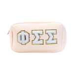 Chenille Sorority Cosmetic Bag