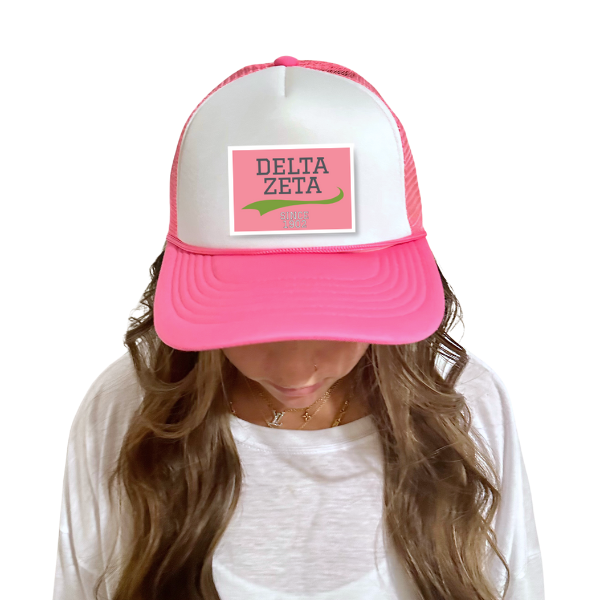 Sorority Trucker Hat w/ Patch - Collegiate Design