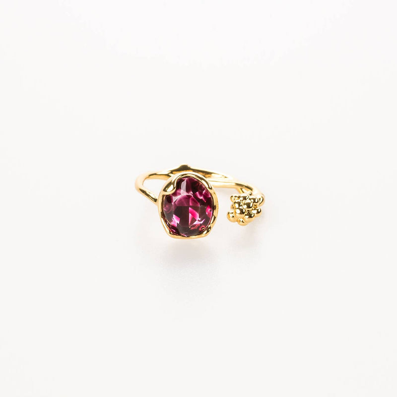 Emma Crystal Adjustable Birthstone Ring