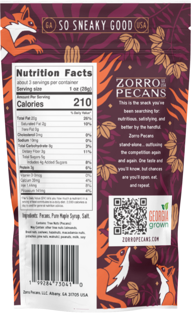 Maple Glazed Pecans - Mini 3.25oz