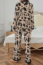 Cheetah Top and Pants Pajama Set