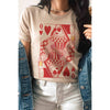 CHAMPAGNE QUEEN OF HEARTS Graphic Tee