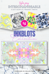 5.5x11 INKBLOTS trinket tray insert set of 5