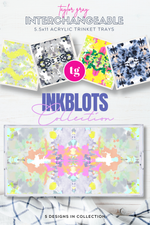 5.5x11 INKBLOTS trinket tray insert set of 5