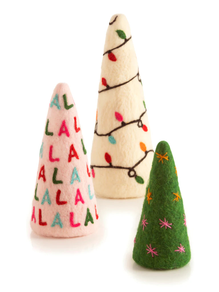 Decorative Felt Tree Set of 3