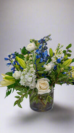 The “Blue Skies & Blooms” Mom