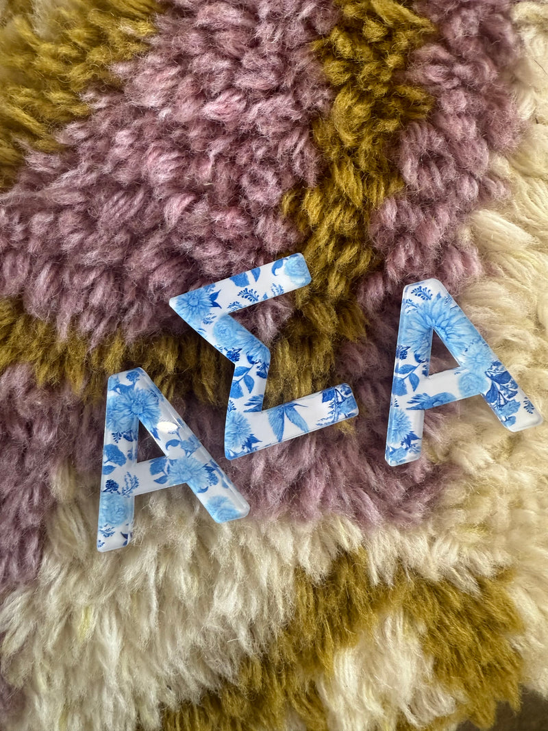 Acrylic Greek Letter Stickers 