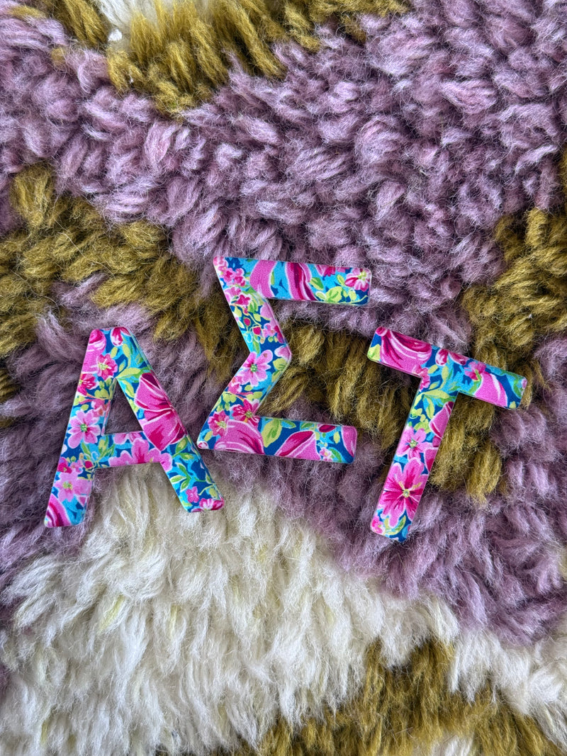 Acrylic Greek Letter Stickers 