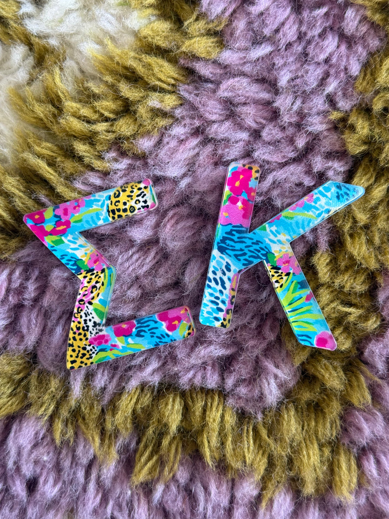 Acrylic Greek Letter Stickers 