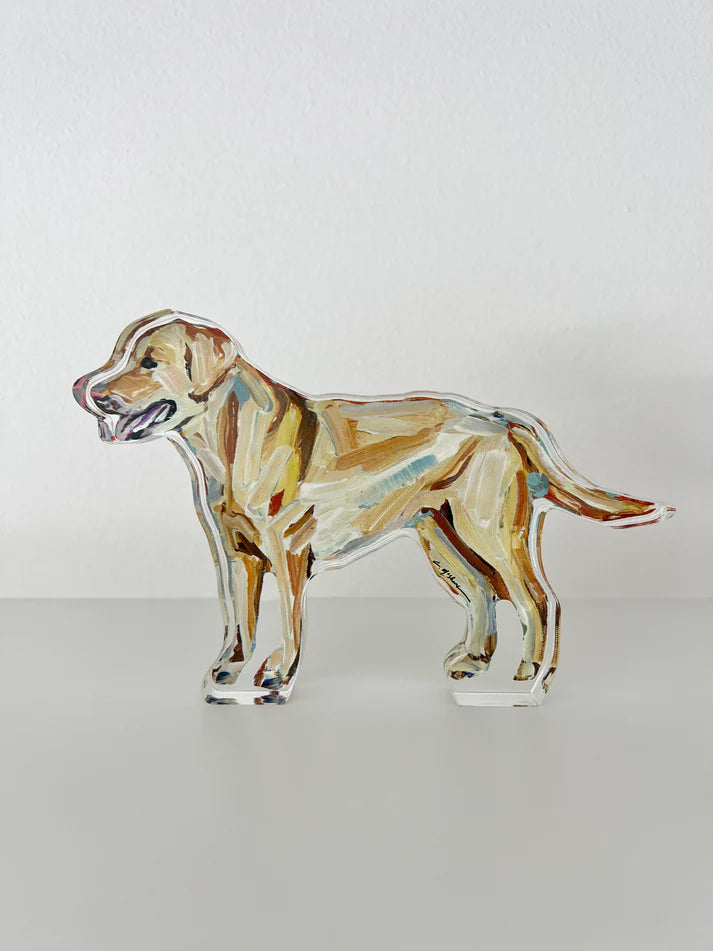 "Yellow lab" acrylic block WHOLESALE