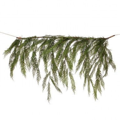 Natural Touch Cedar Dripping Garland