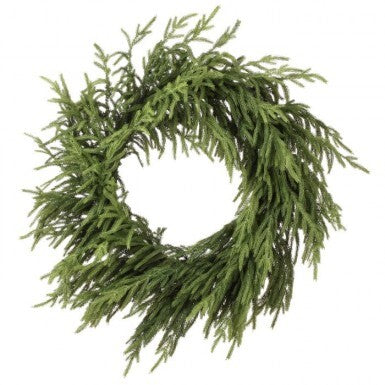 30" Just Cut Norfolk Pine Wreath - Natural Green