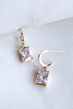 Prism Huggie Gold Earring