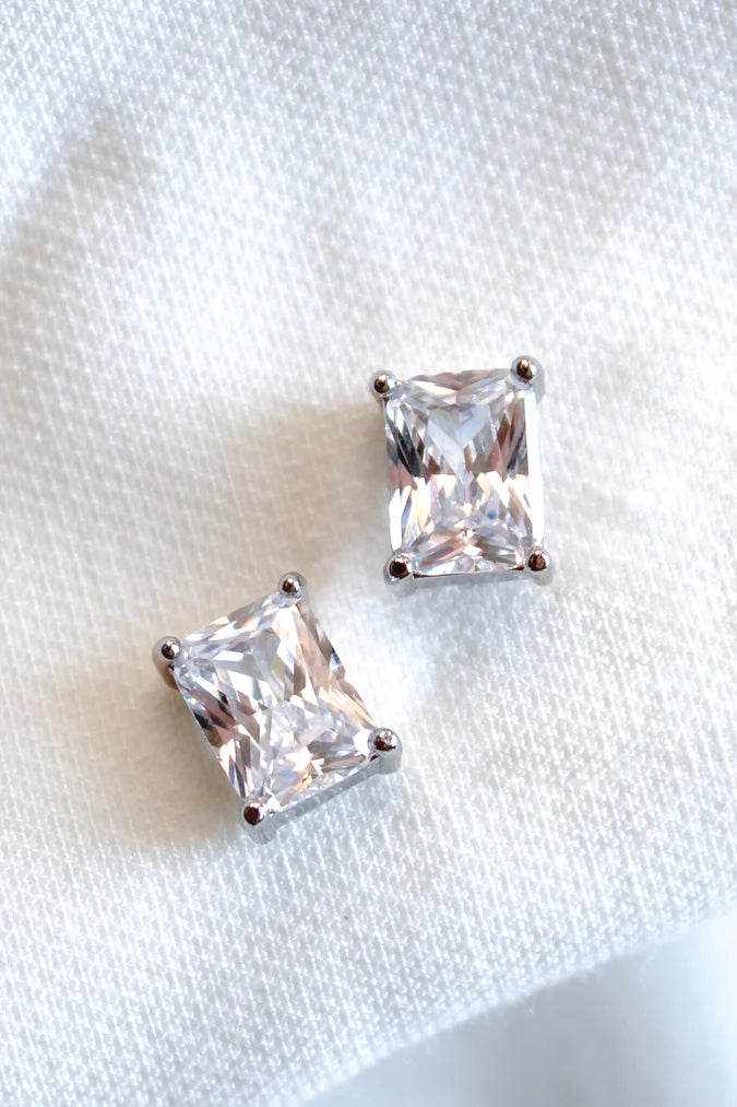 Prism Stud Silver Earring