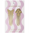 Brass Page Tabs - Mushrooms + Butterfly