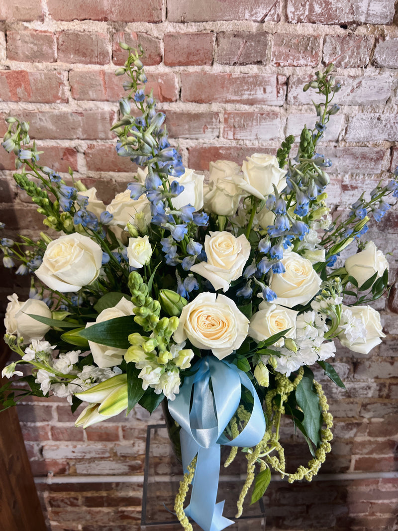 Serenity in Blue & White Arrangement