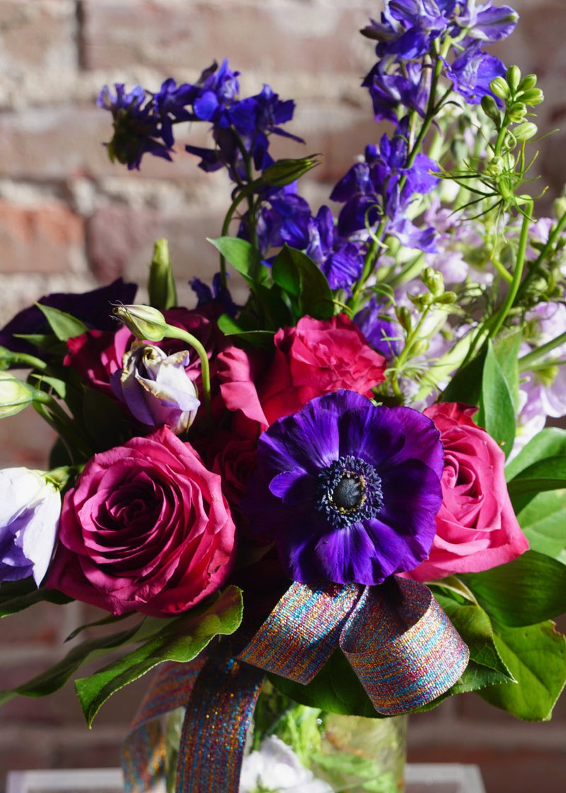 bright purple and pink flowers