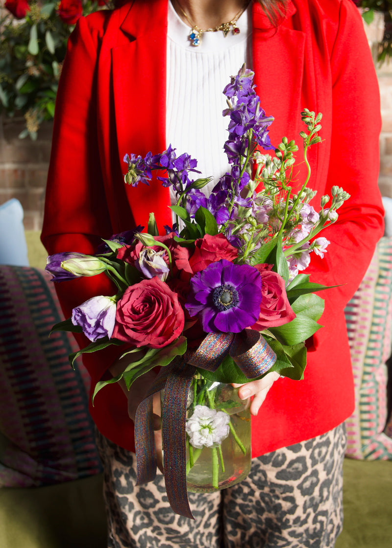 bright purple and pink flowers