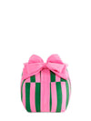 Striped Gift Box Pillow, Medium