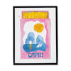 Capri Matchbook Watercolor Print