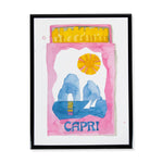 Capri Matchbook Watercolor Print