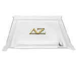 Sorority Acrylic Pinch Tray - Patterned Greek Letters
