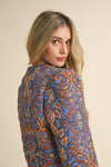 QUILTED PAISLEY PRINT JACKET
