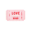 Love Ticket Shaped Dinner Paper Napkin