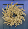 Asparagus Fern Christmas Wreath 22" Gold