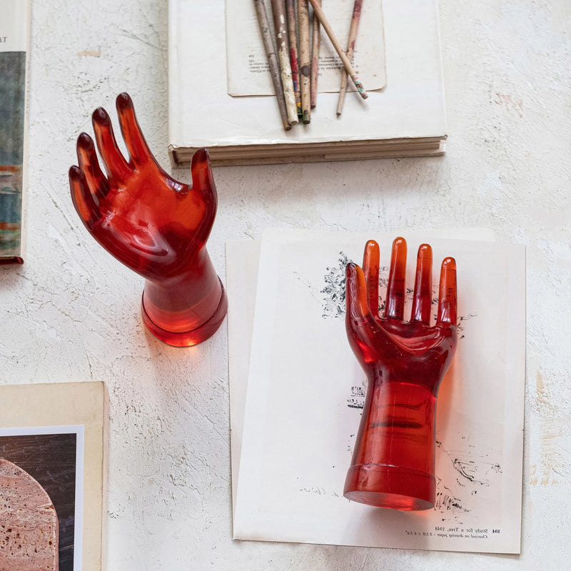 Translucent Resin Hands, Set of 2