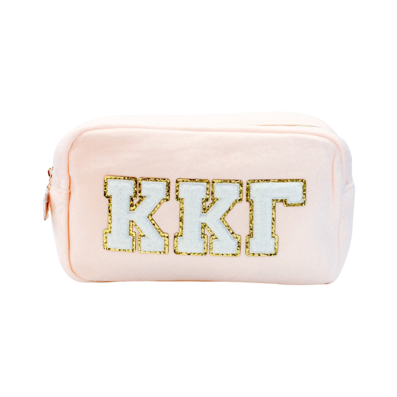 Chenille Sorority Cosmetic Bag