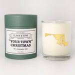 "Your Town" Christmas Custom 11oz Soy Candle All States