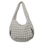 Grey Oversized Hobo Bag